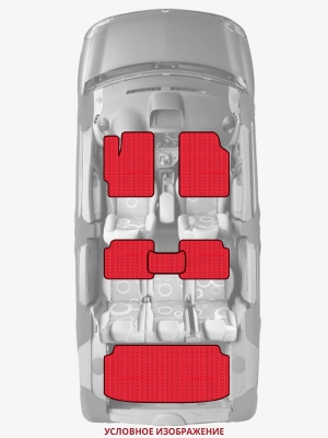 ЭВА коврики «Queen Lux» комплект для Chevrolet Bel Air (6G)